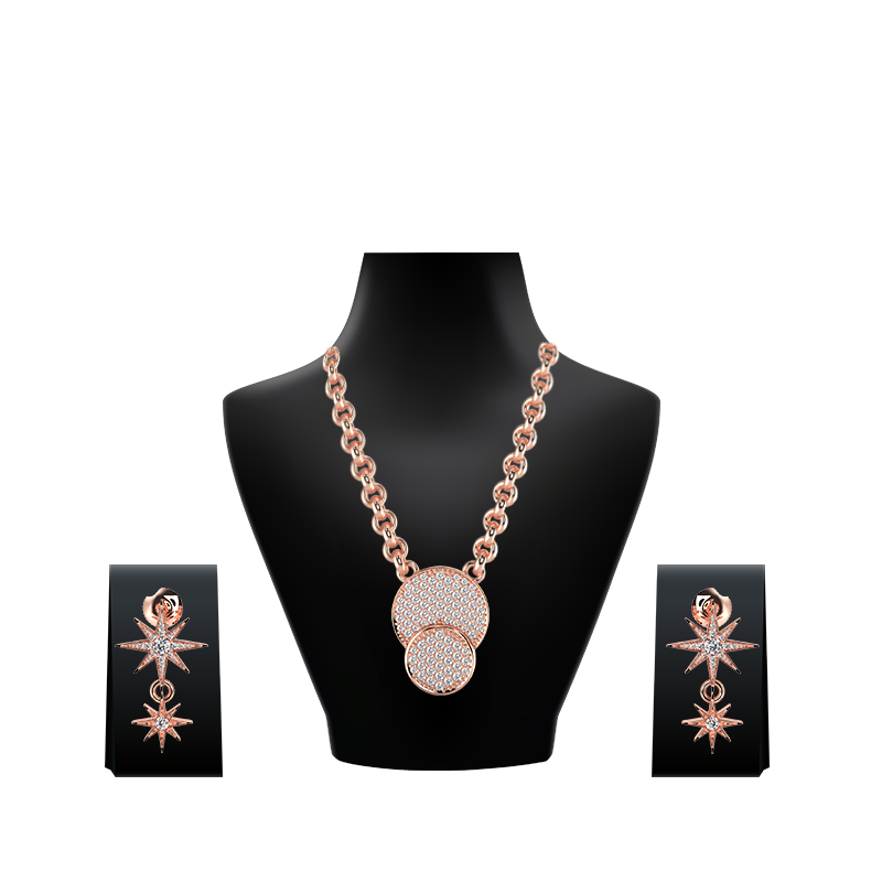 Diamond Necklace Set 2, Rikhava Diamonds