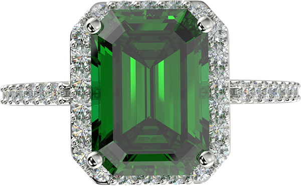 Emerald Cut Diamond Image 01, Rikhava Diamonds