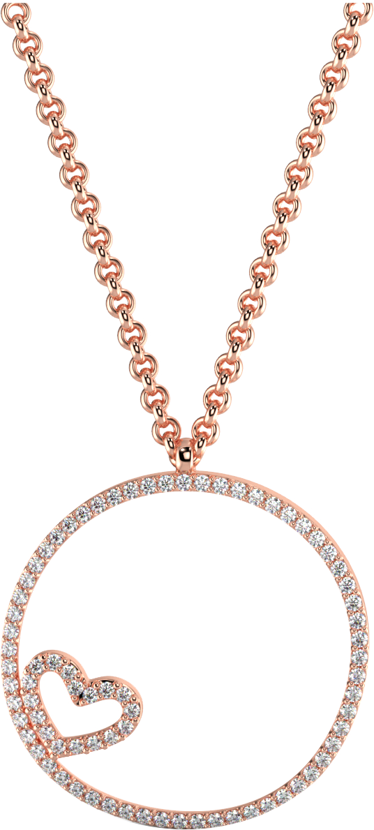 Heart Pendant Img 01, Rikhava Diamonds