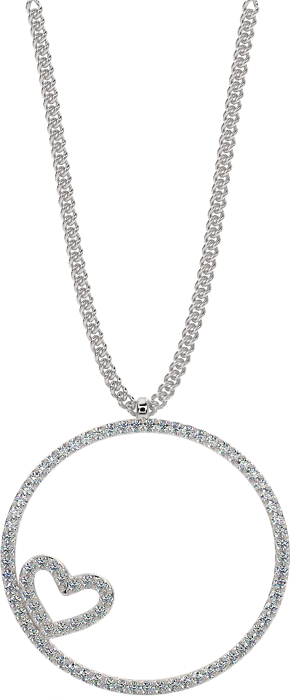 Heart Pendant Img 02, Rikhava Diamonds