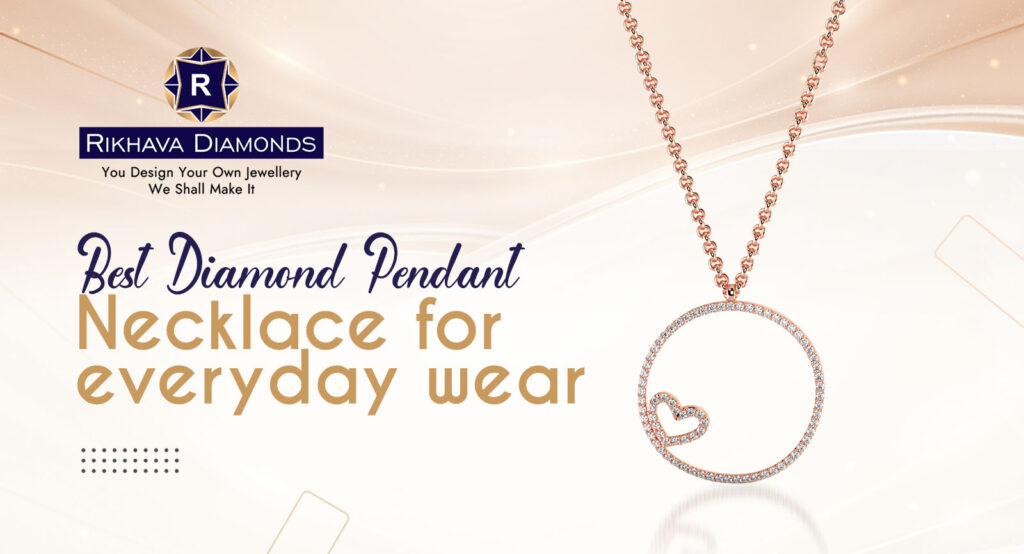 Diamond Pendant Necklace, Rikhava Diamonds
