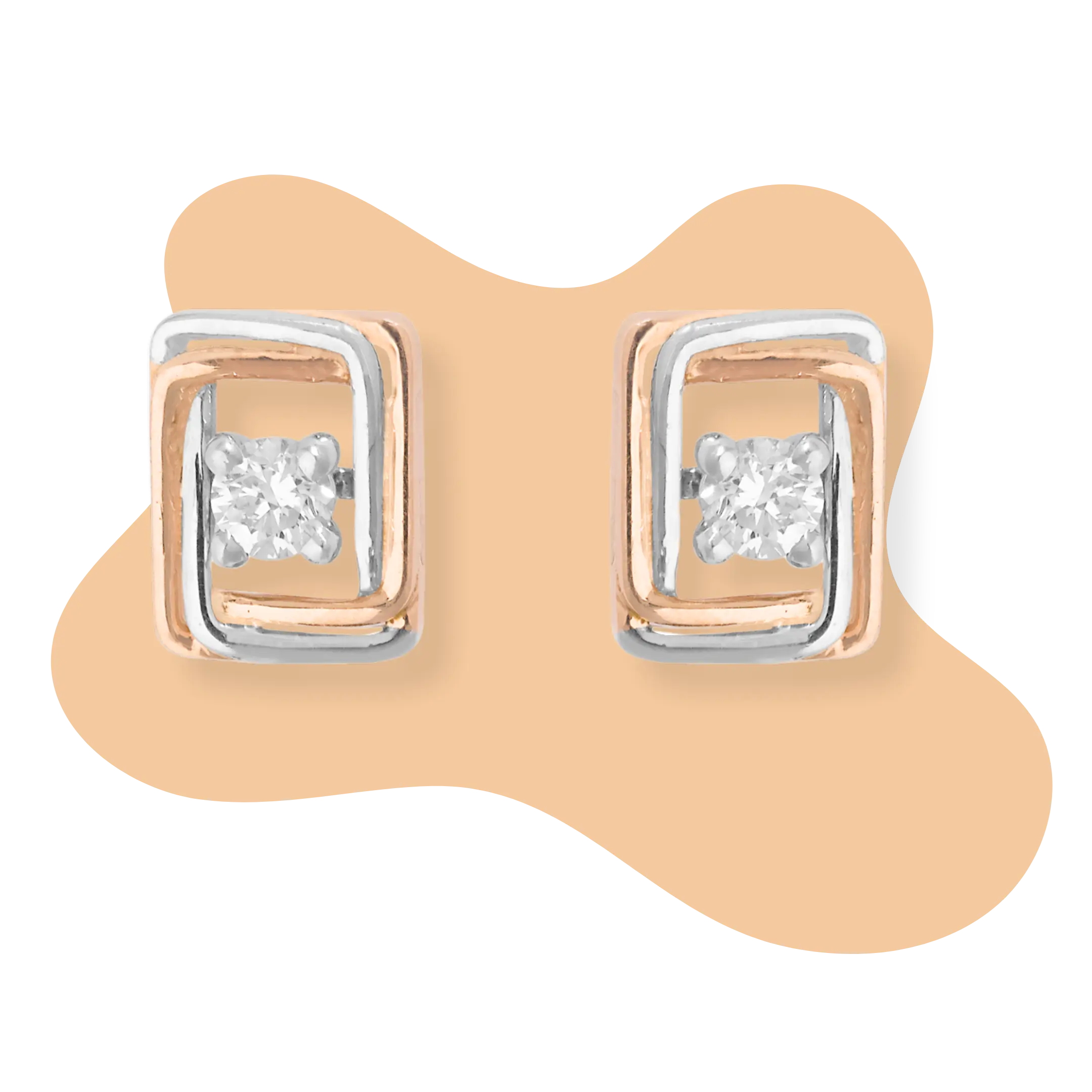 Unique Diamond Stud Earring designs, Pick up the best Diamond Stud Earrings designs, Rikhava Diamonds