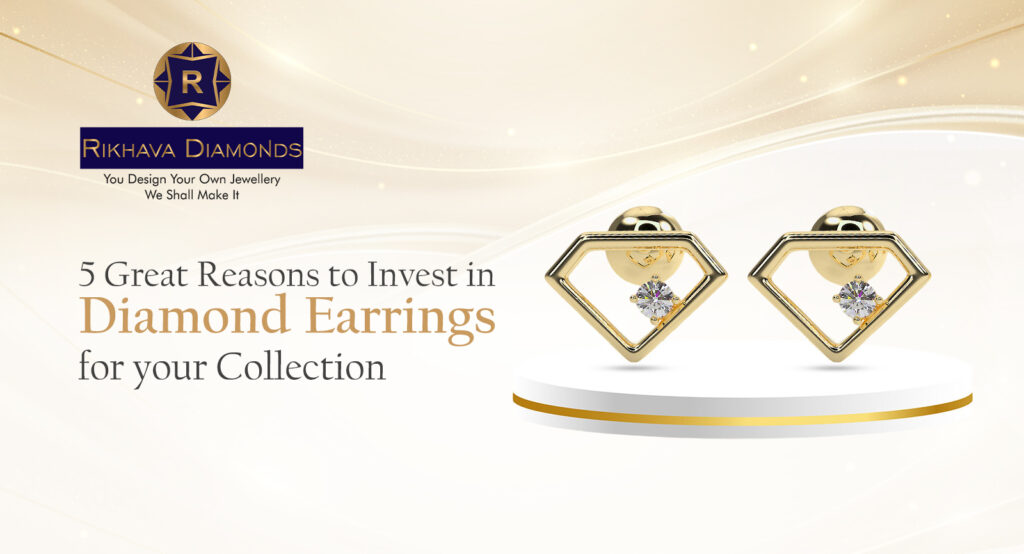 Diamond Earrings 1, Rikhava Diamonds