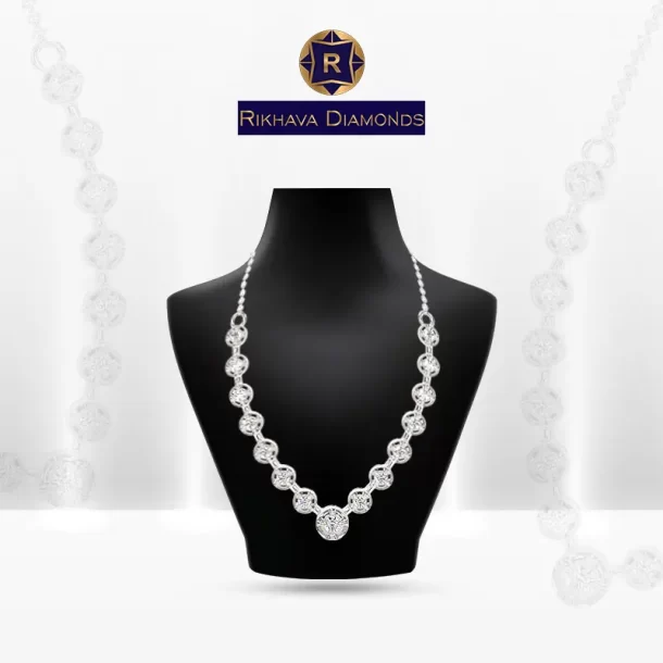 DIAMOND NECKLACE RDJ Stock1046W 1, Rikhava Diamonds
