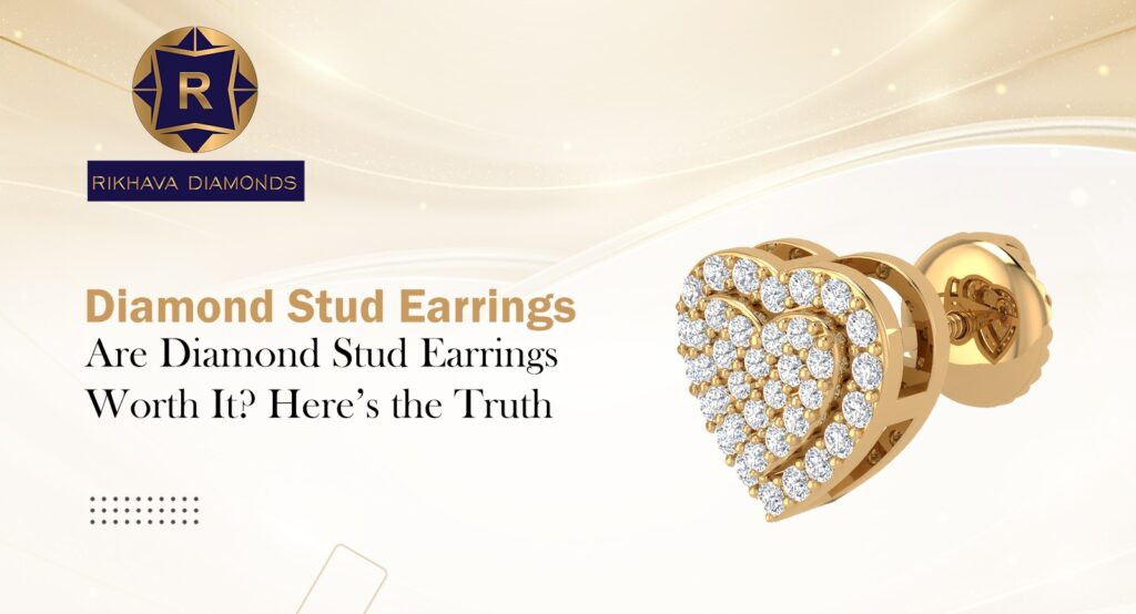Diamond Stud Earrings 4, Rikhava Diamonds