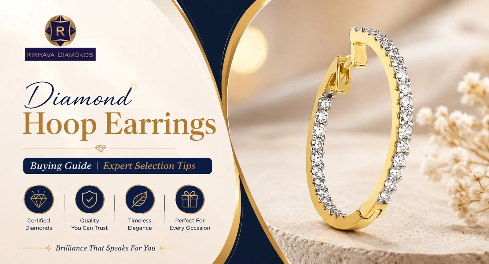 Diamond Hoop Earrings, Diamond Hoop Earrings Buying Guide: Expert Selection Tips, Rikhava Diamonds