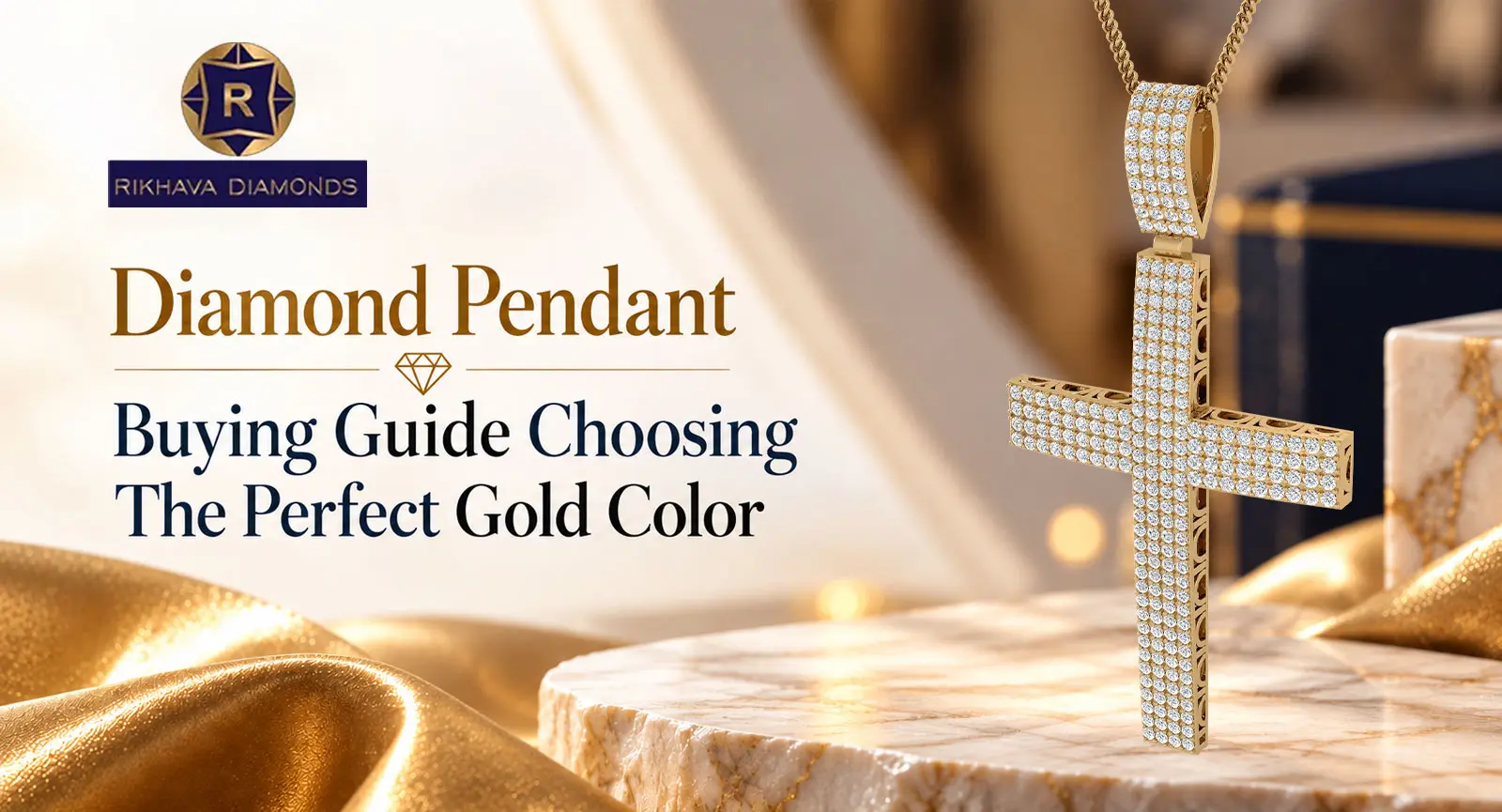 Diamond Pendant, Diamond Pendant Buying Guide: Choosing the Perfect Gold Color, Rikhava Diamonds